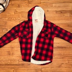 Hooded flannel